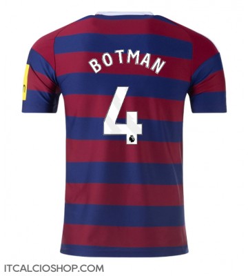Newcastle United Sven Botman #4 Seconda Maglia 2024-25 Manica Corta